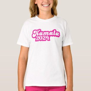Camiseta Logotipo rosa de la chica Kamala Harris 2024