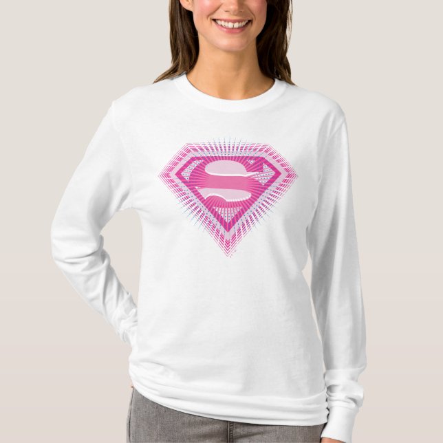 Camiseta Logotipo rosa de Supergirl (Anverso)