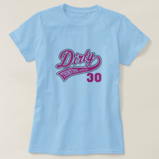Camiseta Logotipo rosado de los años 30 sucios