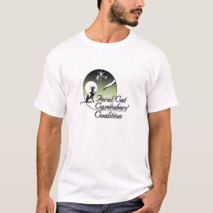 Camiseta Logotipo salvaje blanco de los vigilantes del gato