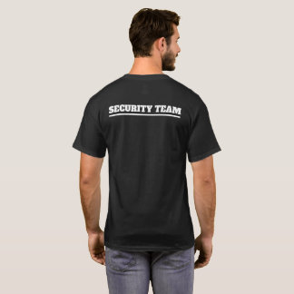Camiseta Logotipo Security Black TShirt White Move