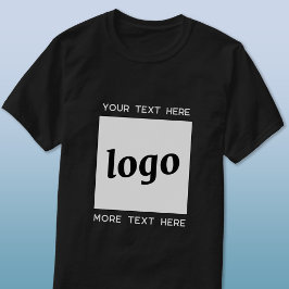Camiseta Logotipo simple con negocio de texto