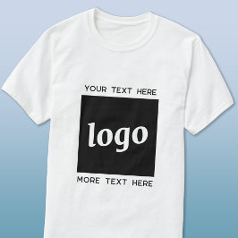 Camiseta Logotipo simple con negocio de texto