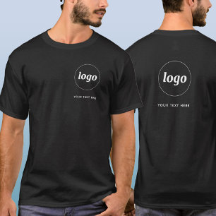 Camiseta Logotipo simple y Escudo comercial de texto