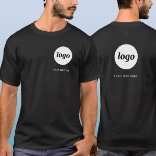 Camiseta Logotipo simple y Escudo comercial de texto