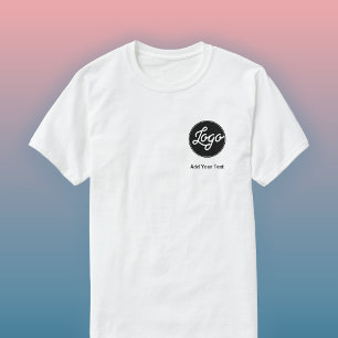 Camiseta Logotipo simple y negocio de texto