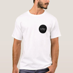 Camiseta Logotipo simple y negocio de texto