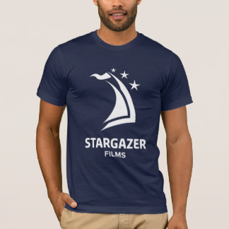 Camiseta Logotipo Stargazer Films de manga corta, Marina