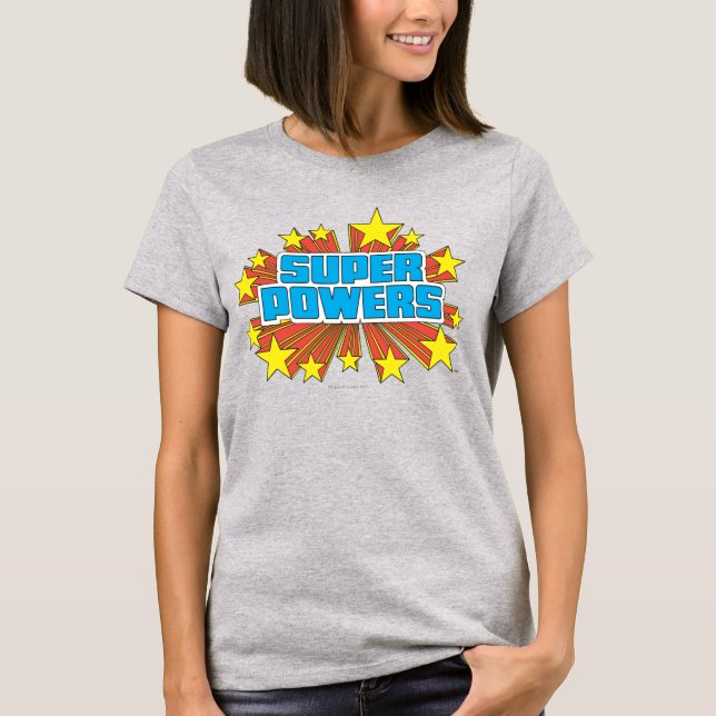 Camiseta Logotipo Super Powers™ Azul (Anverso)
