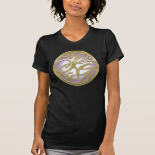 Camiseta Logotipo Supergirl Gold & Purple Circle