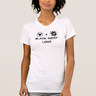 Camiseta Logotipo T del amor de las ovejas negras