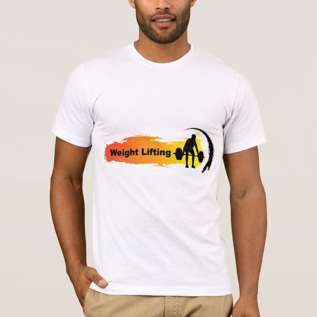 Camiseta Logotipo único del levantamiento de pesas (Anverso)