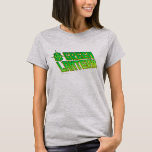 Camiseta Logotipo verde de la linterna - inclinado