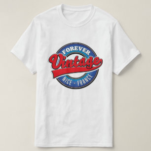 Camiseta Logotipo vintage de Forever Nice, Francia