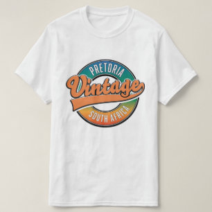 Camiseta logotipo vintage de Pretoria Sudáfrica