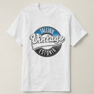 Camiseta logotipo vintage de Tallin Estonia