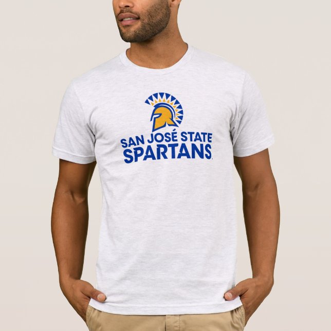 Camiseta Logotipo Wordmark de Spartans del estado de San (Anverso)