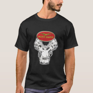 Camiseta Logotipo y motor de Guzzi