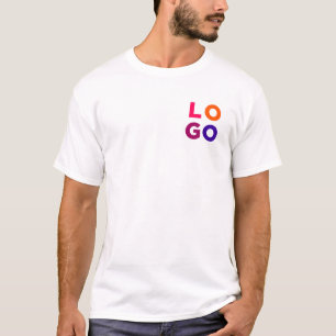Camiseta Logotipo y texto comercial corporativo