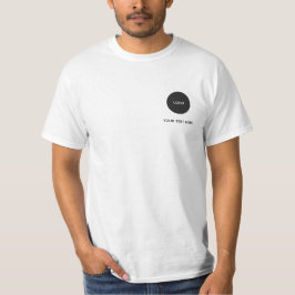 Camiseta Logotipo y texto simple de negocio