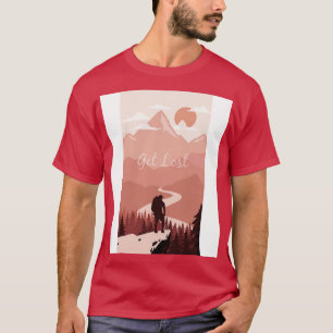 Camiseta Lograr el Camino de Montaña Perdida Alquiler Sende