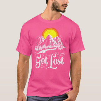 Camiseta Lograr Montañas de Aventura Paseando Camping Outdo