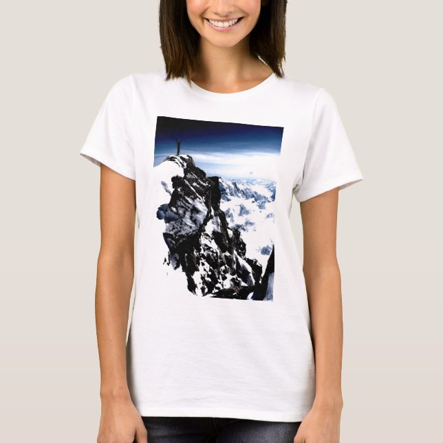 Camiseta Logro del Montañero Invierno de Nieve (Anverso)
