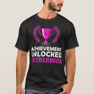 Camiseta Logro desbloqueado de mamá por primera vez Materni