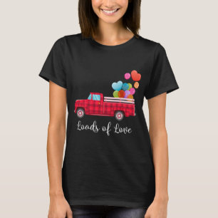 Camiseta Logros de amor Recogida Camión Rojo El día de San
