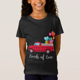 Camiseta Logros de amor Recogida Camión Rojo El día de San