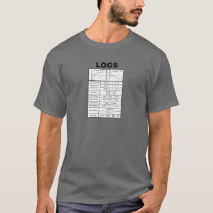Camiseta LOGS de álgebra matemática educativa y prótesis
