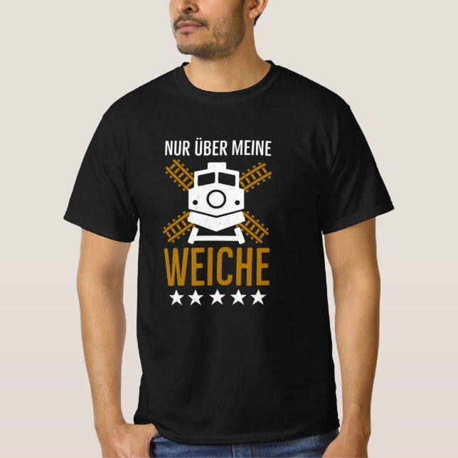 Camiseta Lokführer Weiche lustige Eisenbahner Sprüche (Anverso)