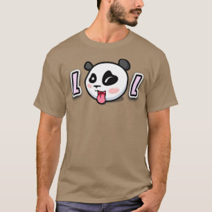Camiseta LOL Cute Panda face
