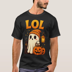 Camiseta LOL Ghost Halloween T-Shirt   Calabaza Cute Spooky