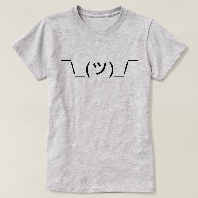 Camiseta LOL IDK Shrug Emoticon