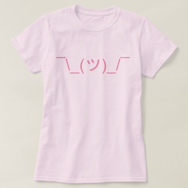 Camiseta LOL IDK Shrug Emoticon (Diseño del anverso)