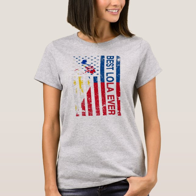 Camiseta Lola Abuela Filipina Filipinas Americana (Anverso)