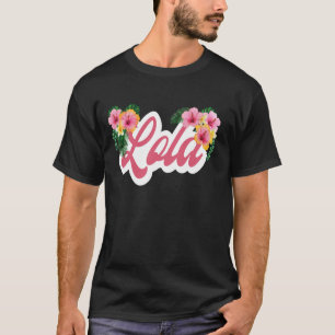 Camiseta Lola Abuela Filipina Flores Tropicales Lola