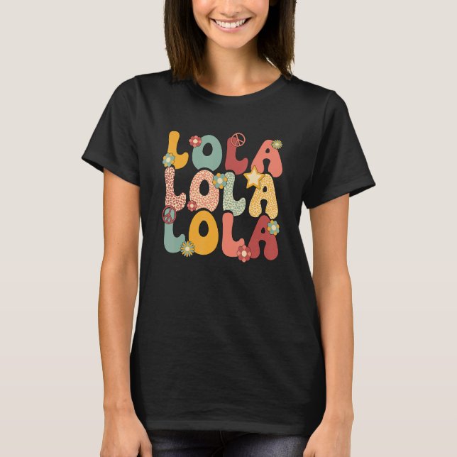 Camiseta Lola Abuela Groovy Lola Abuela (Anverso)