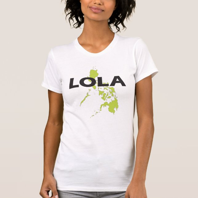 Camiseta Lola con el mapa de Filipinas (Anverso)