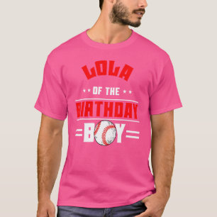 Camiseta Lola De Birthday Béisbol Tema Familia Bda