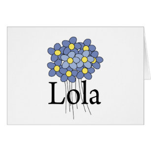 Camiseta Lola Flor Azul Bonita