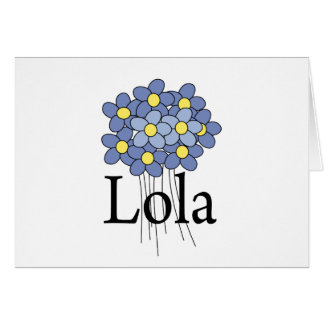 Camiseta Lola Flor Azul Bonita