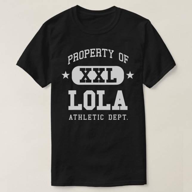 Camiseta Lola Name School Vintage Retro Funny  (Diseño del anverso)