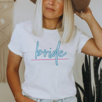 LOLA Neon Azul y Rosa 90s Novia Despedida de Solte