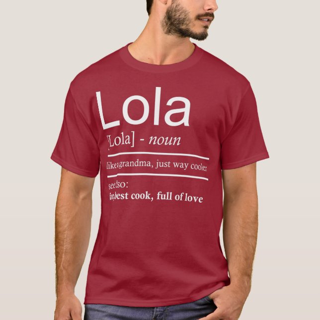Camiseta Lola Regalos Graciosos Abuelas Regalos para Abuela (Anverso)