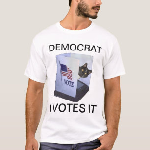 Camiseta LOLCAT Liberal Vota Demócrata
