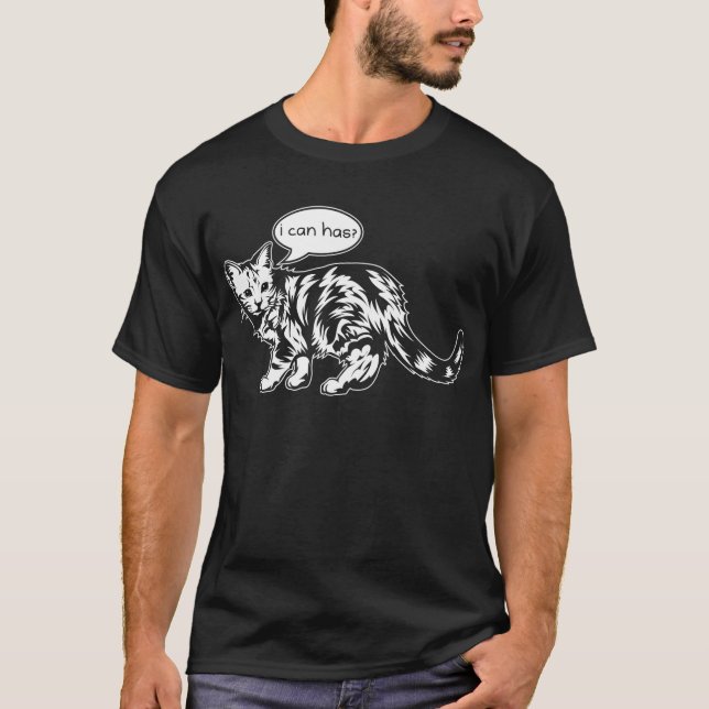 Camiseta ¿lolcat - puedo tengo? (Anverso)