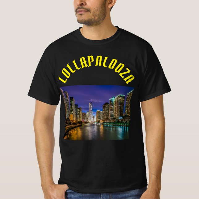 Camiseta Lollapalooza music festival Design (Anverso)