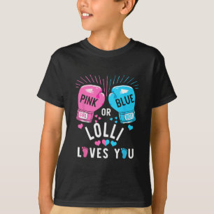 Camiseta Lolli Rosa O Azul Te Ama El Género De Boxeo Revela